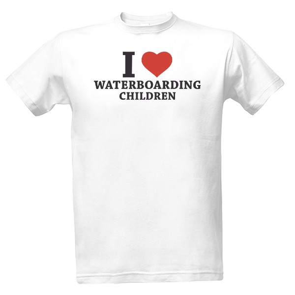 Tričko s potiskem I Love Wateboarding Children