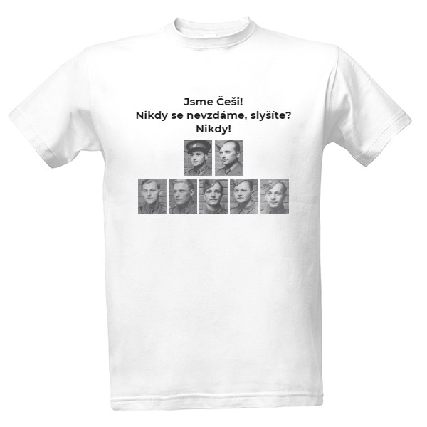 Tričko s potiskem Jsme Češi! v2 - WHITE